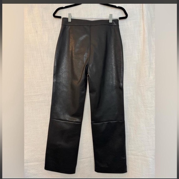 Revolve LNA Vegan Black Leather Women's Pants - Picture 4 of 6